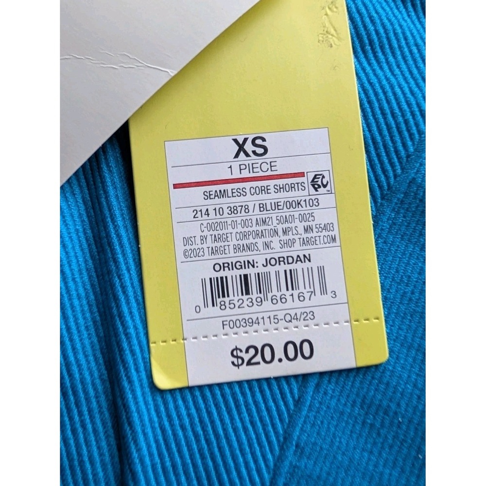 All in Motion Core Biker Shorts XS Lot of 2 Blue & Pink High-Rise 6" NWT - Picture 3 of 10